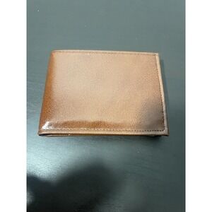Vintage Manhattan Top Grain Cowhide Bi-Fold Wallet Brown Men's Classic Retro
